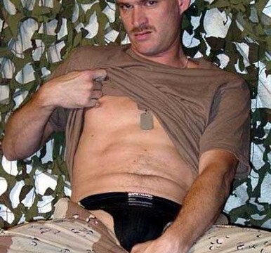 Army Hunk Stripping